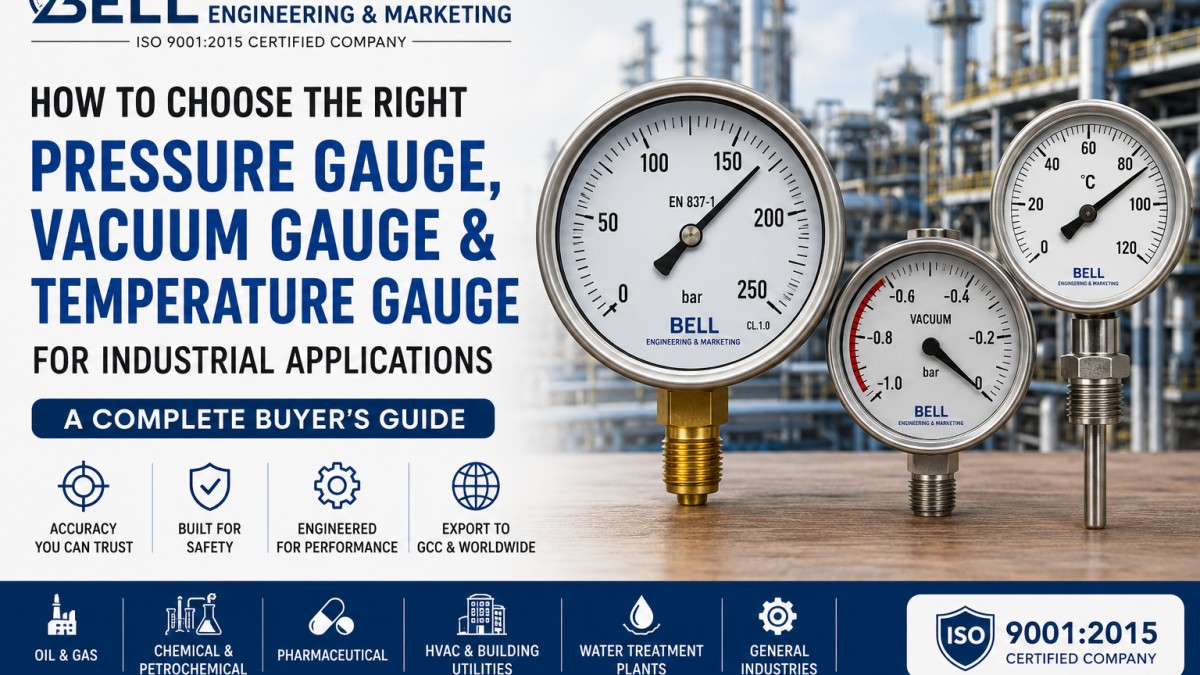 How to Choose the Right Pressure Gauge, Vacuum Gauge & Temperature Gauge for Industrial Applications
