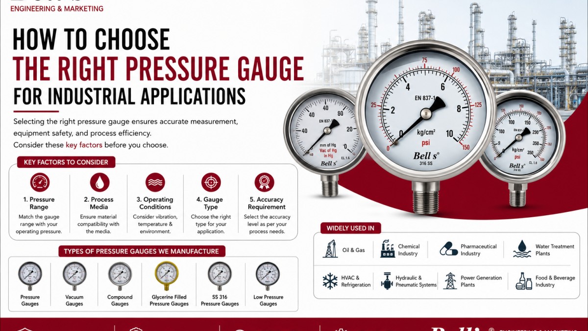 How to Choose the Right Pressure Gauge for Industrial Applications