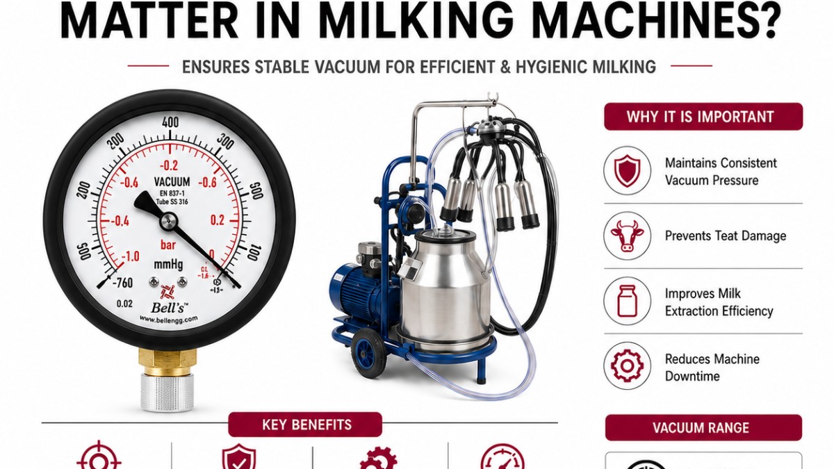 Why Vacuum Gauges Matter in Milking Machines