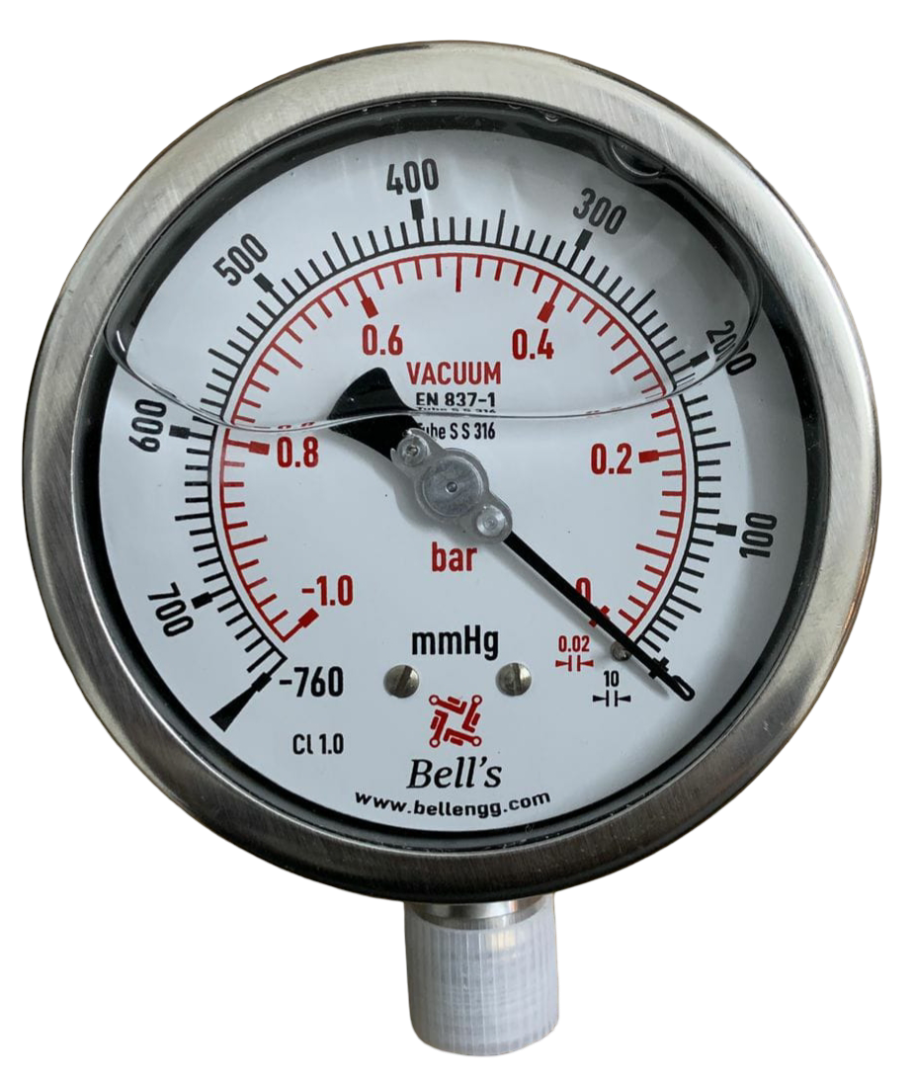 Pressure Gauges Kuwait — stainless steel Bourdon tube glycerine KPC KNPC