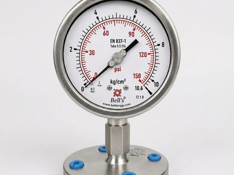 DSG- Diaphragm Sealed Gauge — Pressure Gauges Bell Engineering India