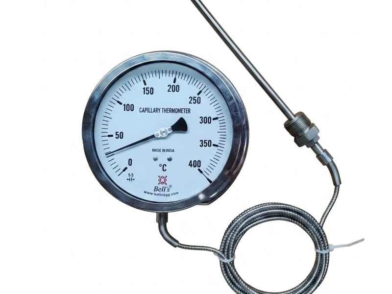 CFTG- Capillary Gas Filled Temperature Gauge — Temperature Gauge Bell Engineering India