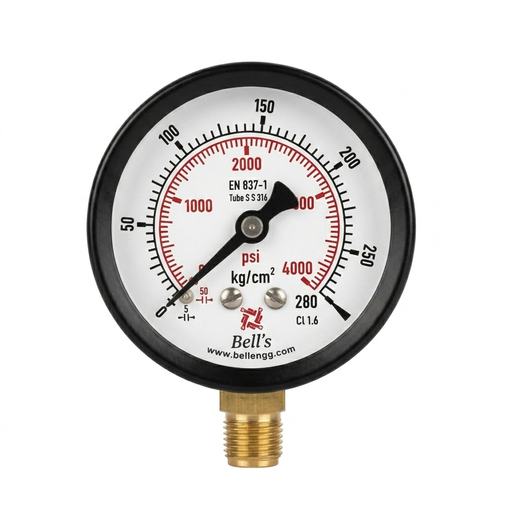 Bell Engineering pressure gauge manufacturing and Bourdon tube assembly process